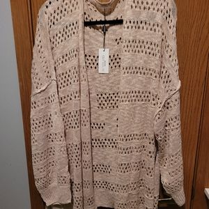 Voland- Womens Lightweight Crochet Cardigan